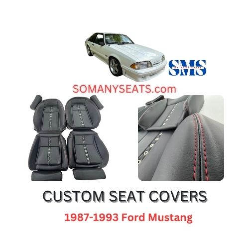 1987-1993 Ford Mustang Seat Covers Upholstery Kit - Full Front and Rear Seat Covers