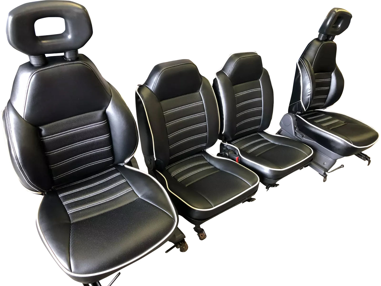 1989-1998 Suzuki Sidekick Front and Rear Upholstery Kit with White trim