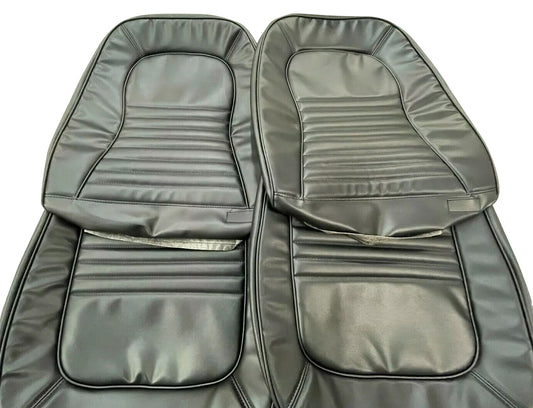1967 Corvette C2 Seat Covers (ALL BLACK VINYL)