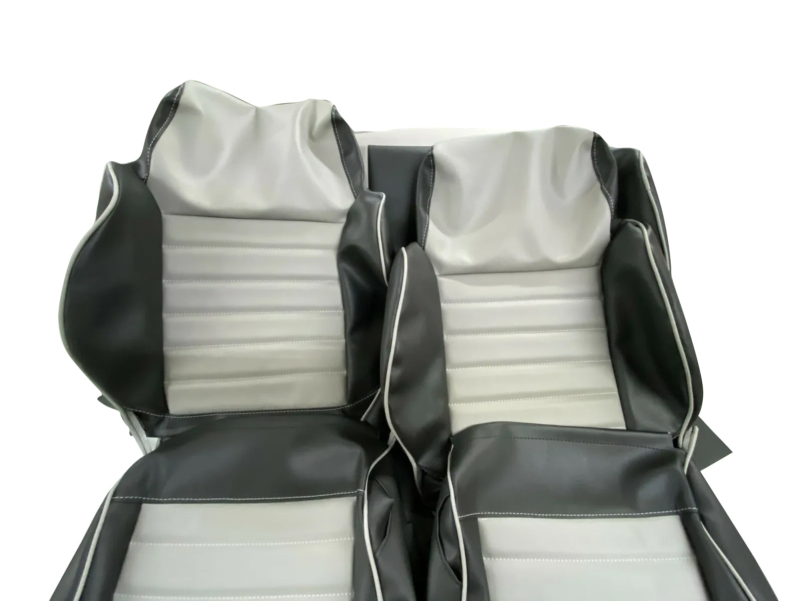 1986-95 Suzuki Samurai seat upholstery replacement covers, Dk Gray / Lt Gray F/R