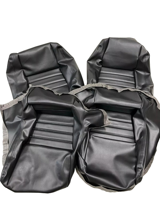 1979-1982 Corvette C3 upholstery Seat Covers(Black 4 pcs)