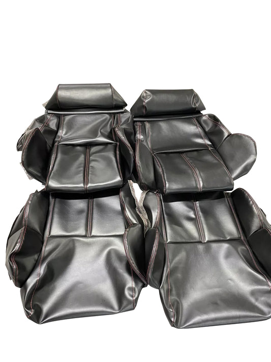 1989-1992 Corvette Seats Cover C4 Black Standard