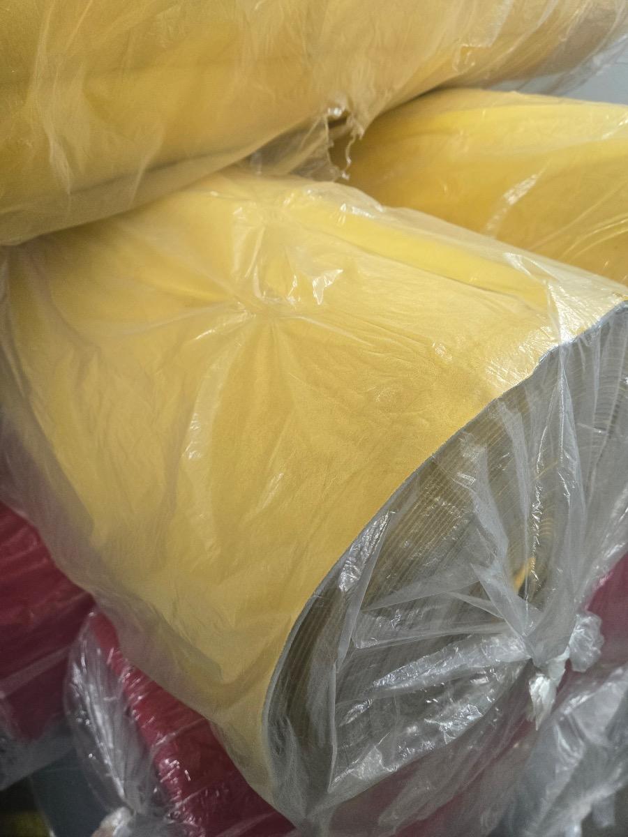 Yellow Suede Stretch Headliner Fabric Foam Back 60" wide
