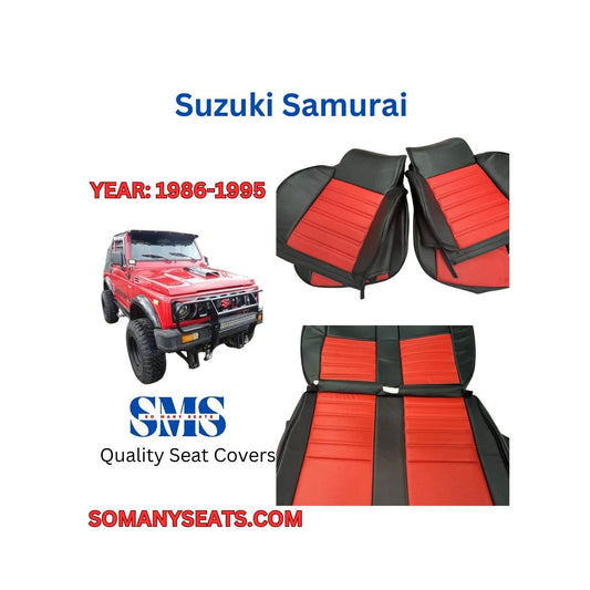 Suzuki Samurai 1986-1995 Seat Covers Upholstery Kit - Front and Rear