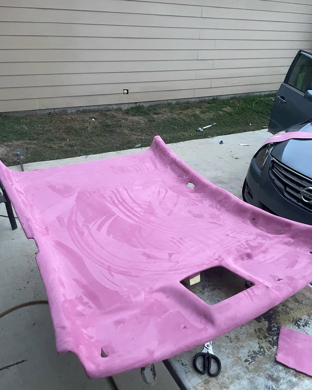 10 Yds Suede Headliner Foam Back Stretch Fabric 60" wide