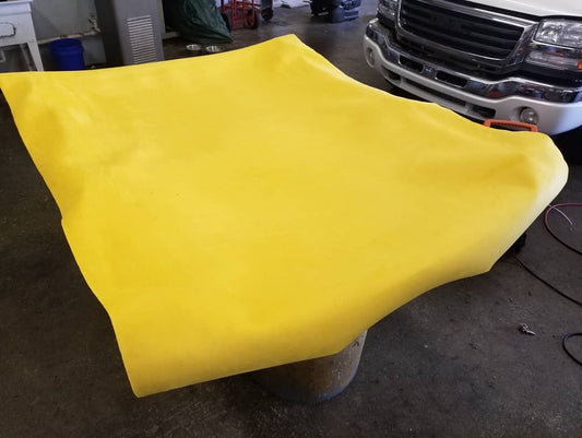 Suede Headliner Yellow Fabric Foam Back 60" wide