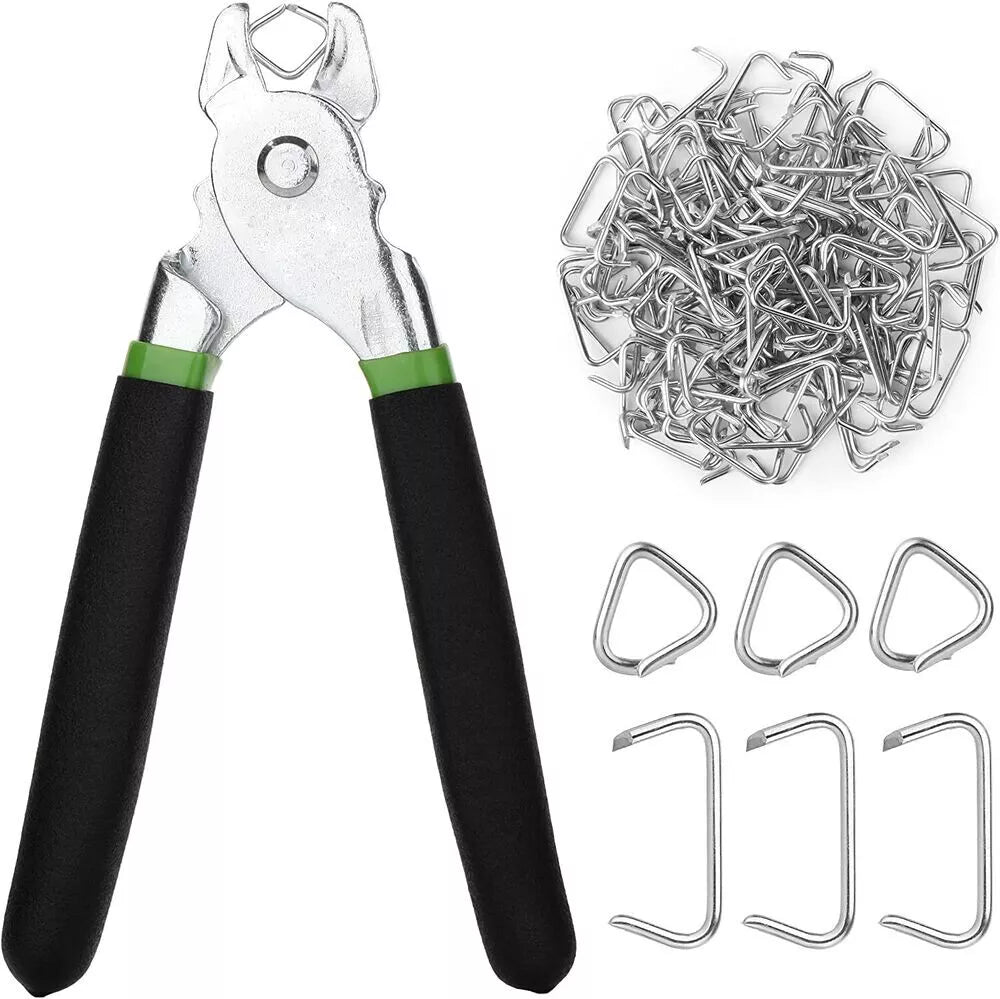 Hog Ring Pliers Kit Auto Upholstery Installation Tool