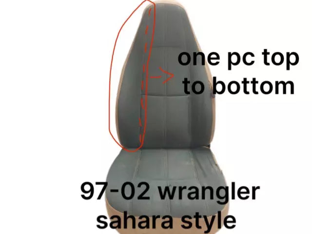 1997 2002 JEEP WRANGLER TJ SEAT UPHOLSTERY KIT(Front Upholstery Covers ONLY)
