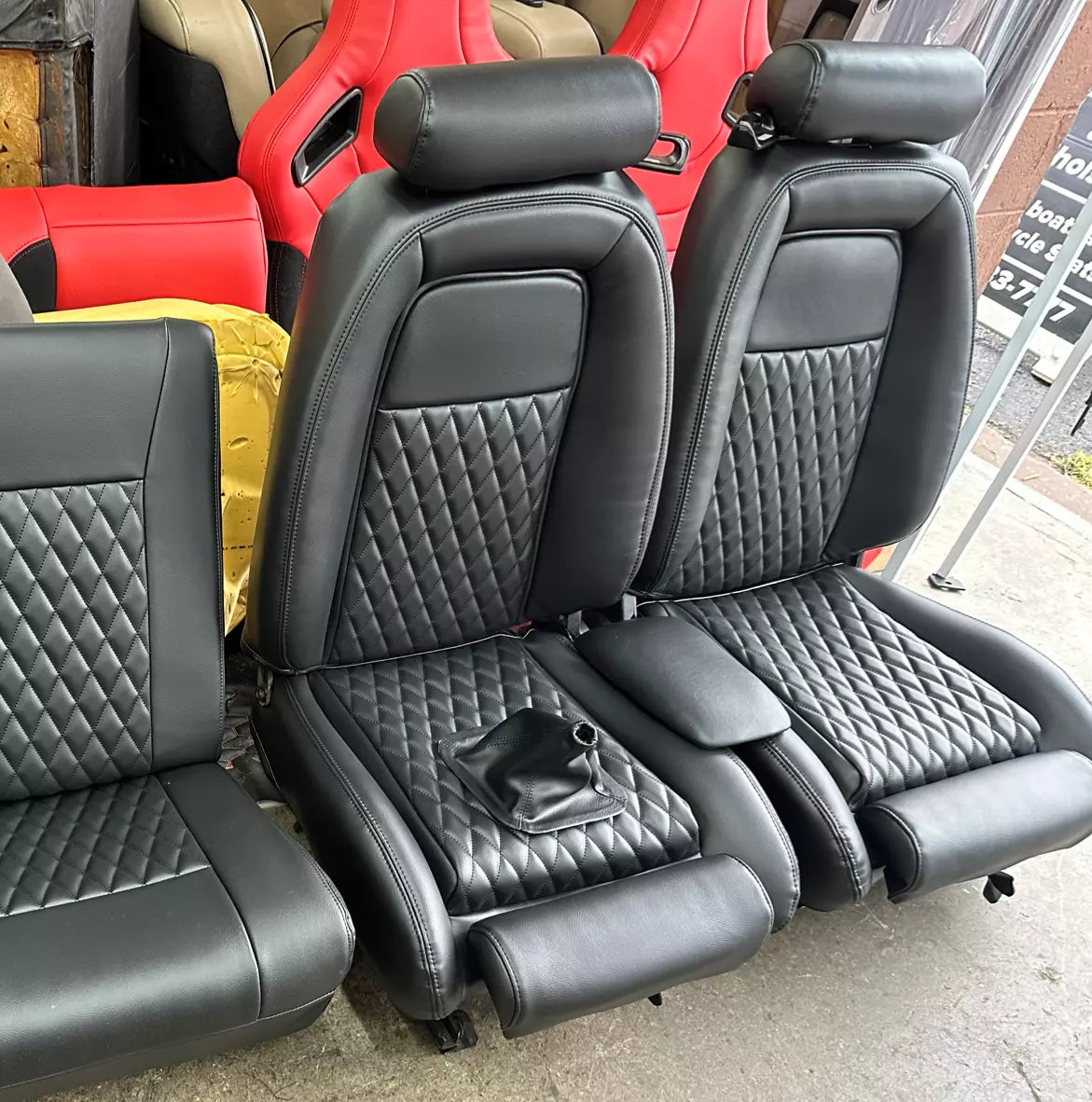 1990-1991 Ford Mustang Upholstery with pull out bolster( F/R )convertible