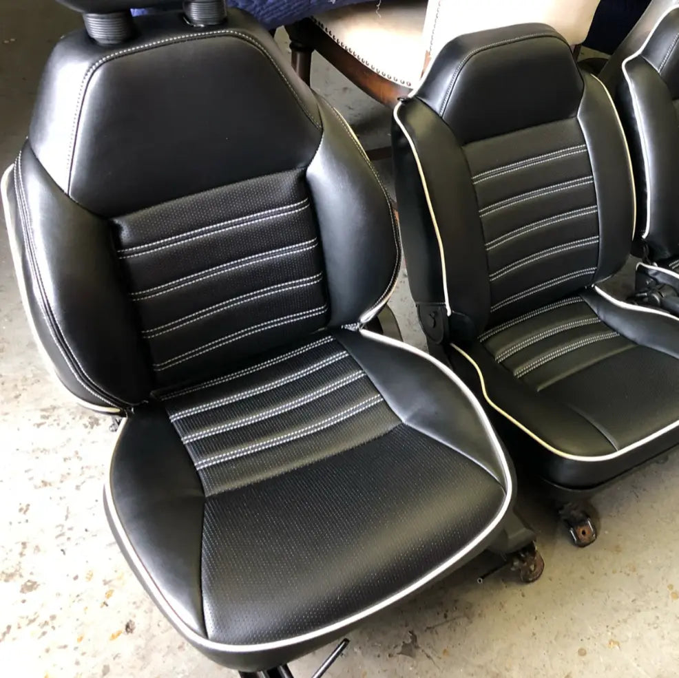 1989-1998 Suzuki Sidekick Front and Rear Upholstery Kit with White trim