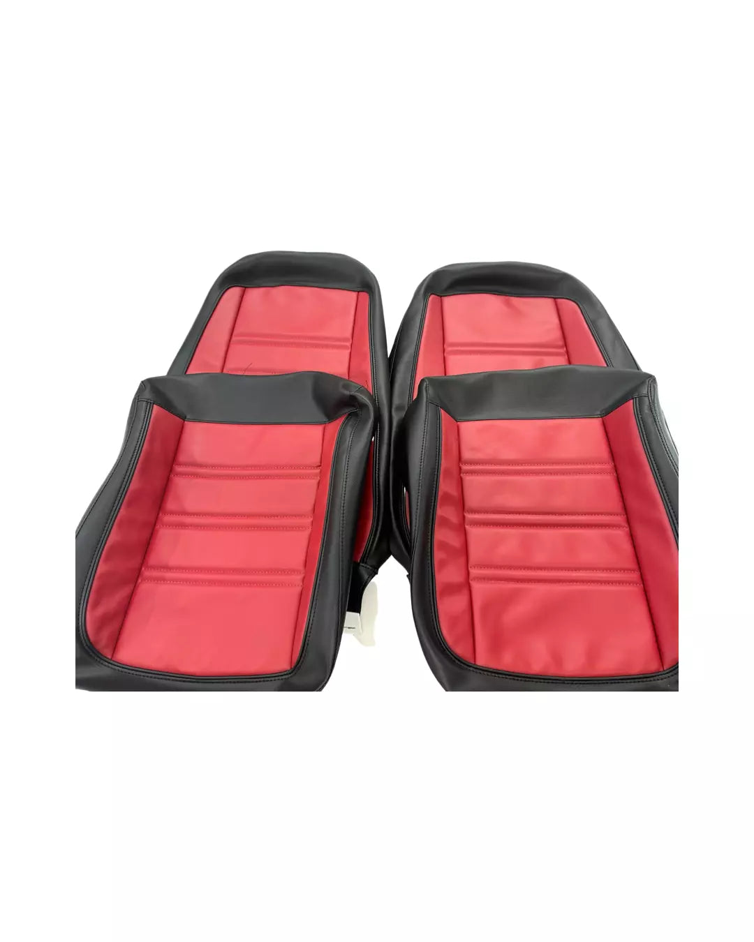 1977-1978 CORVETTE C3 SEATS COVER FULL SET(BLACK RED 1977-78 INSERTS)