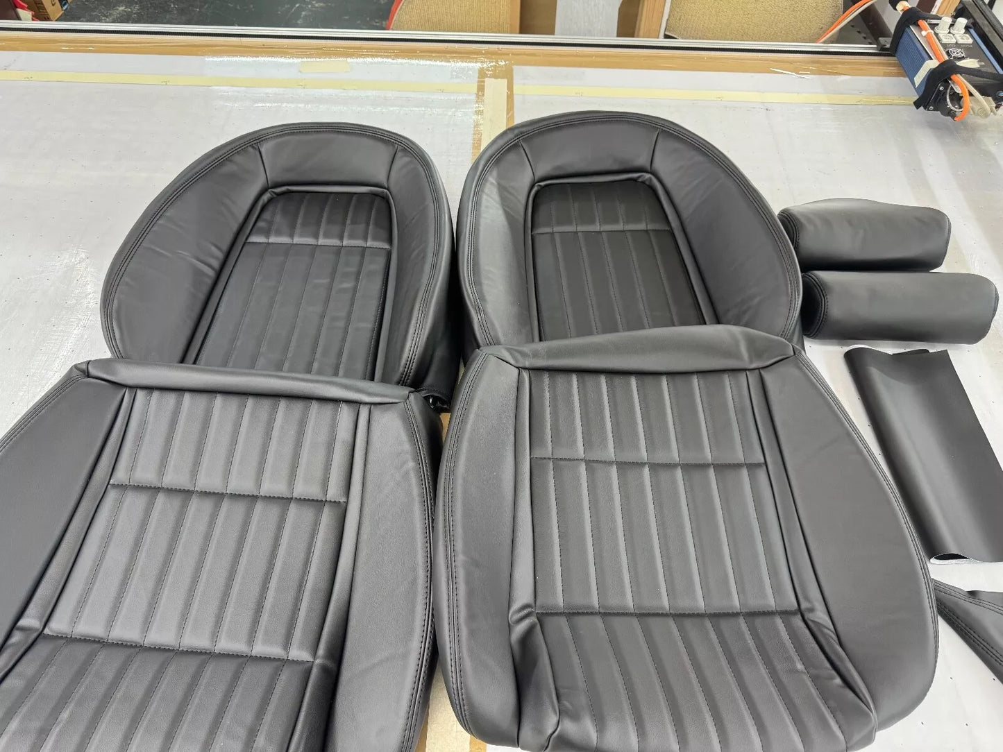 1991-93 Ford Mustang Seat Upholstery kit (Front and Rear kit) convertible ONLY