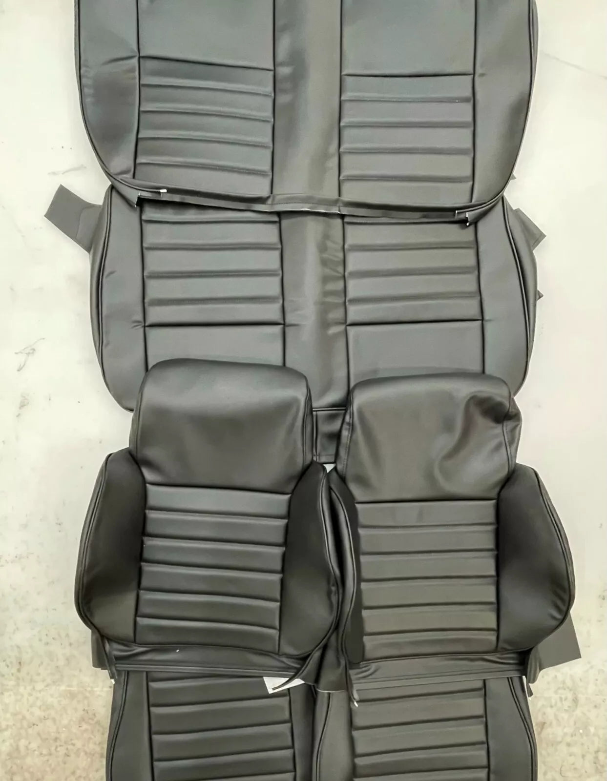 1986-1995 Suzuki Samurai Front / Rear upholstery seat covers (ALL BLACK)