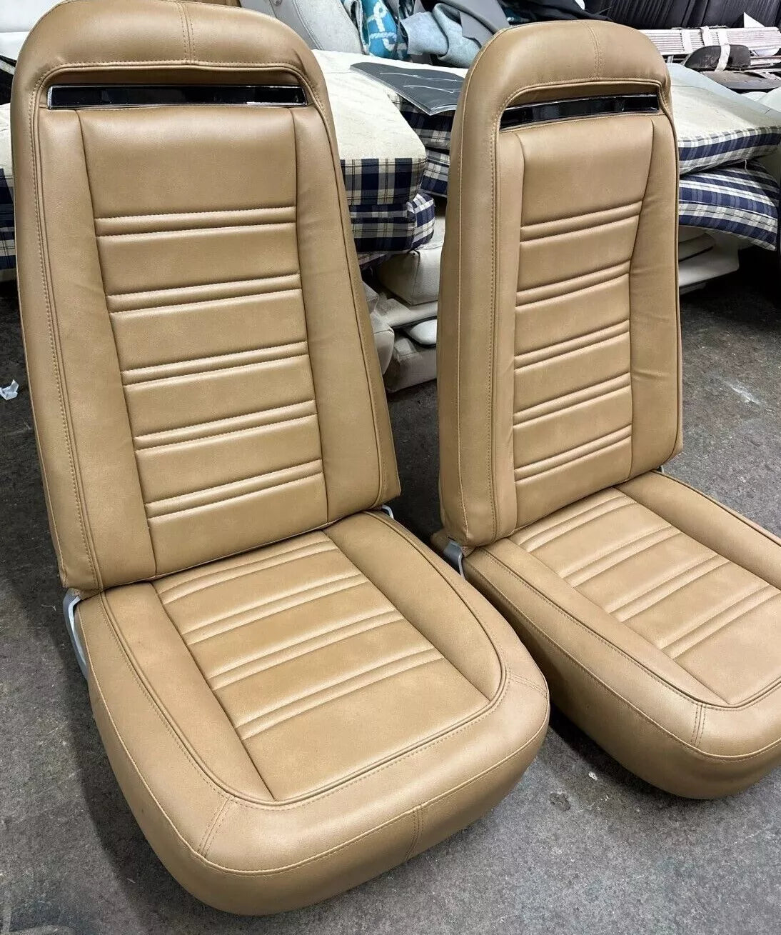 1968-1982 Corvette C3 vinyl upholstery Seat Covers(FULL SET 4 pcs TOTAL )