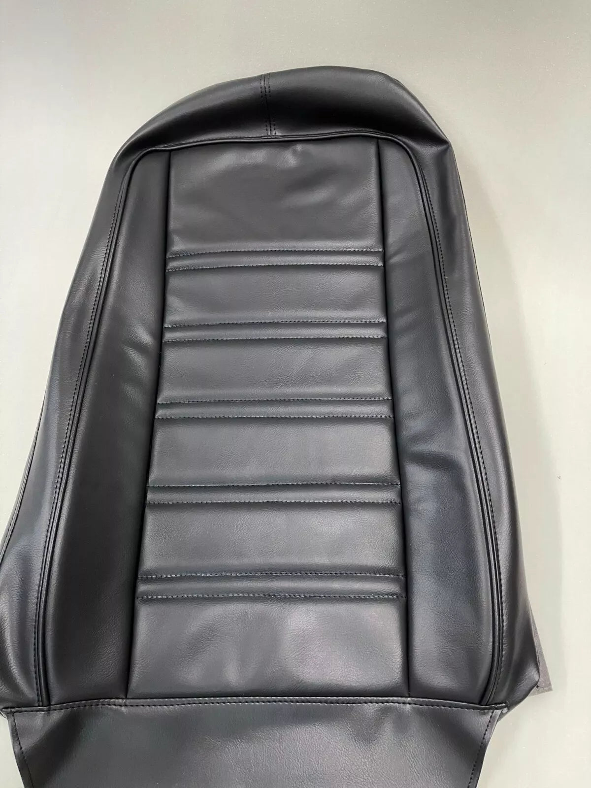 1976-1978 CORVETTE C3 SEATS COVER (ALL BLACK) Leather/Vinyl Side