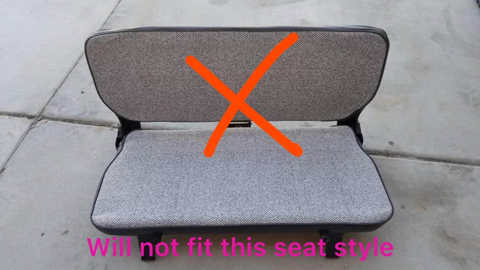 1986-1995 Suzuki Samurai Front/Rear upholstery seat covers-BLK,LT Grey, RED TRIM