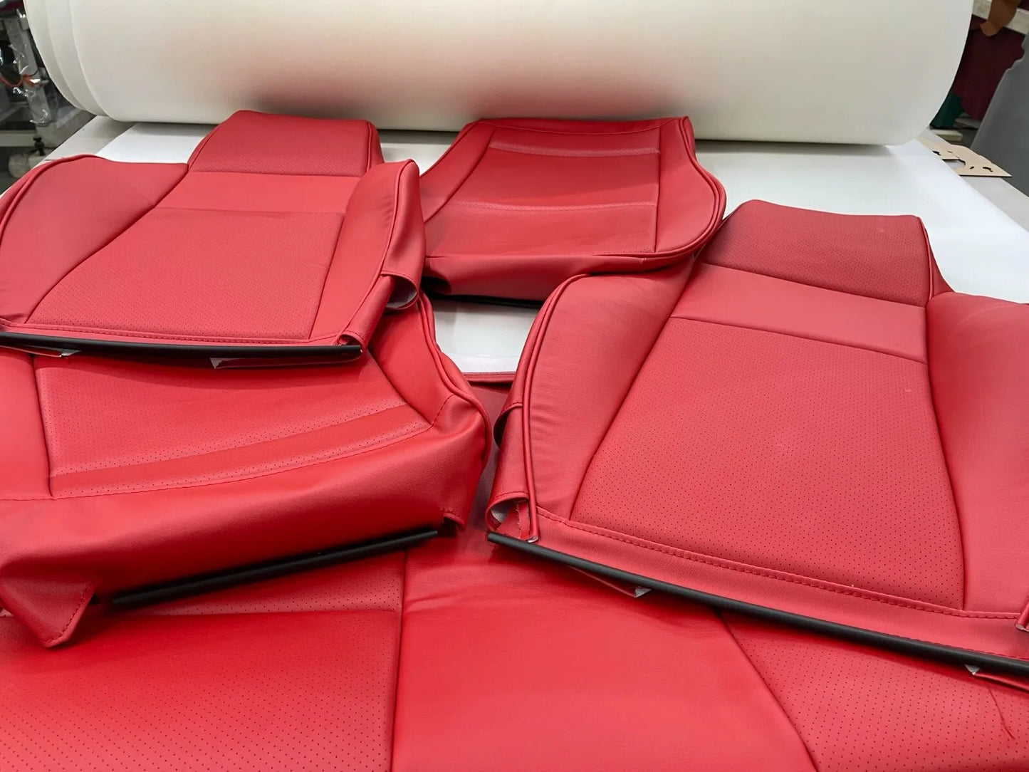 1989-1998 Geo tracker Seat upholstery covers kit (BT RED Front and Rear set)