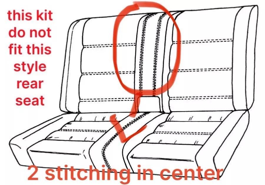 1987-1993 BMW E30 318i convertible sport seat upholstery kit(Front and Rear)