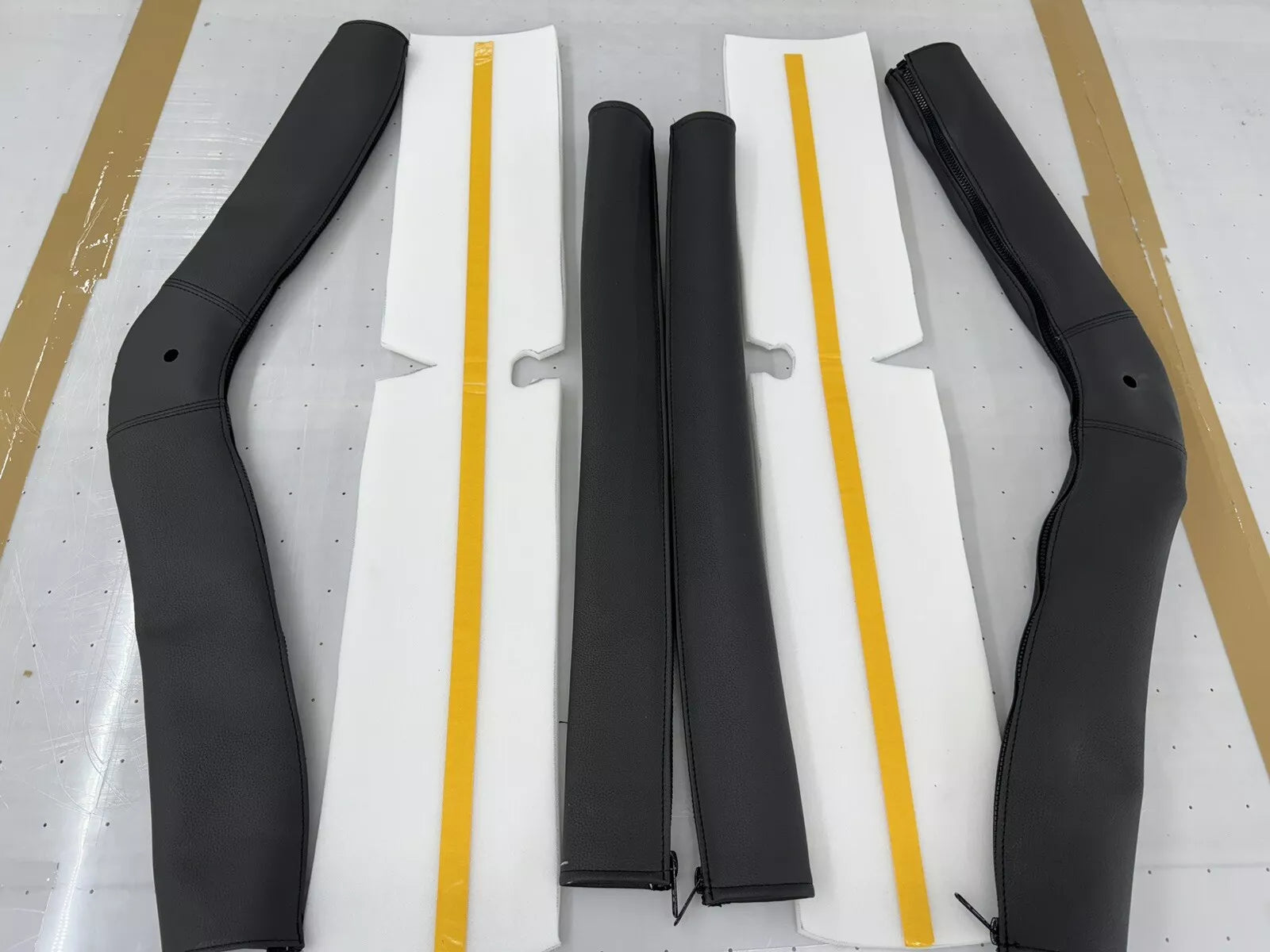 Jeep Wrangler YJ 92-95 Roll Bar Pad 3 Cover Set With Inside Foam