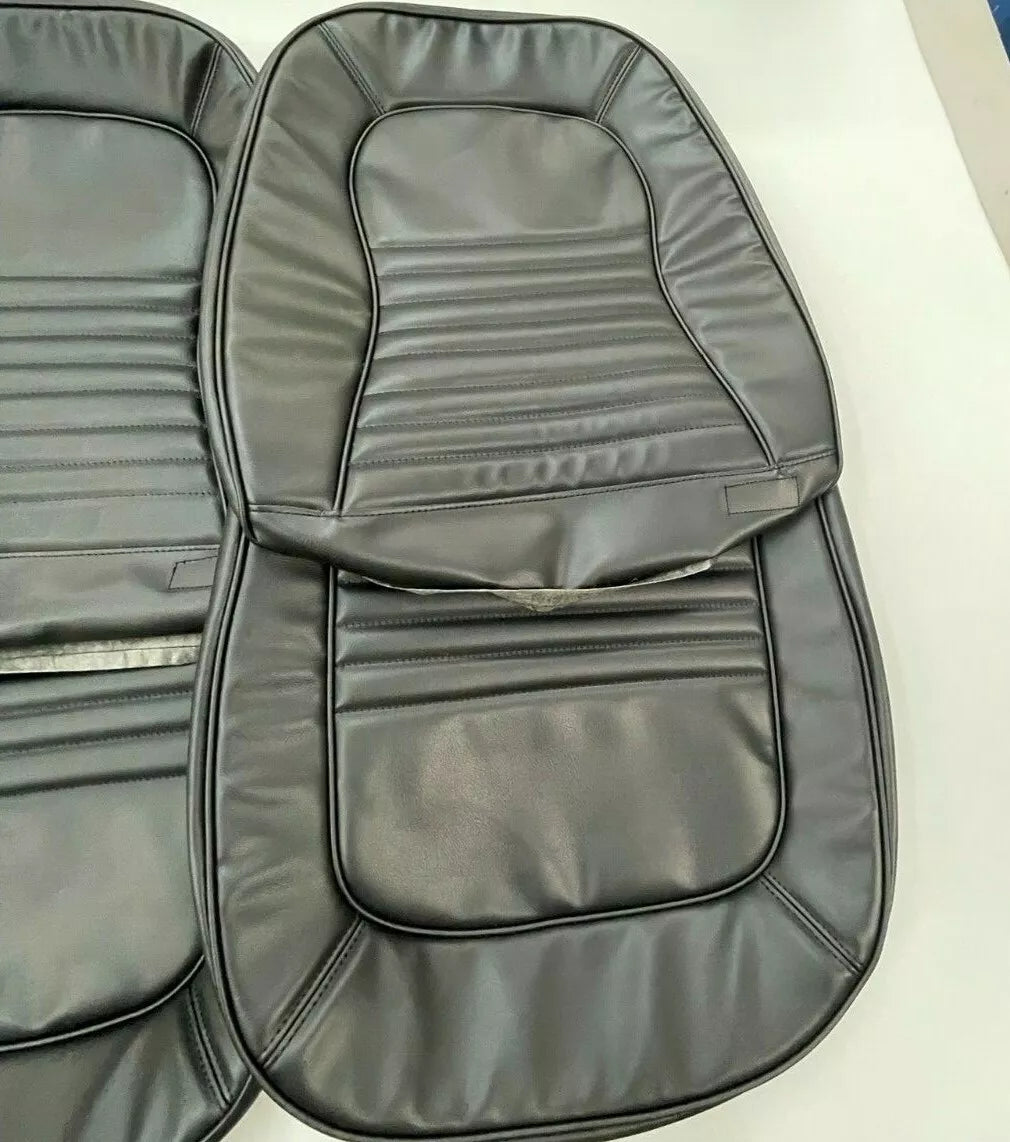 1967 Corvette C2 Seat Covers (ALL BLACK VINYL)