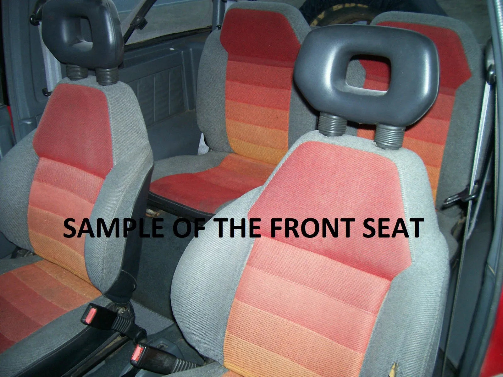 1989-1998 Suzuki Sidekick Front upholstery kit only (All Balck)