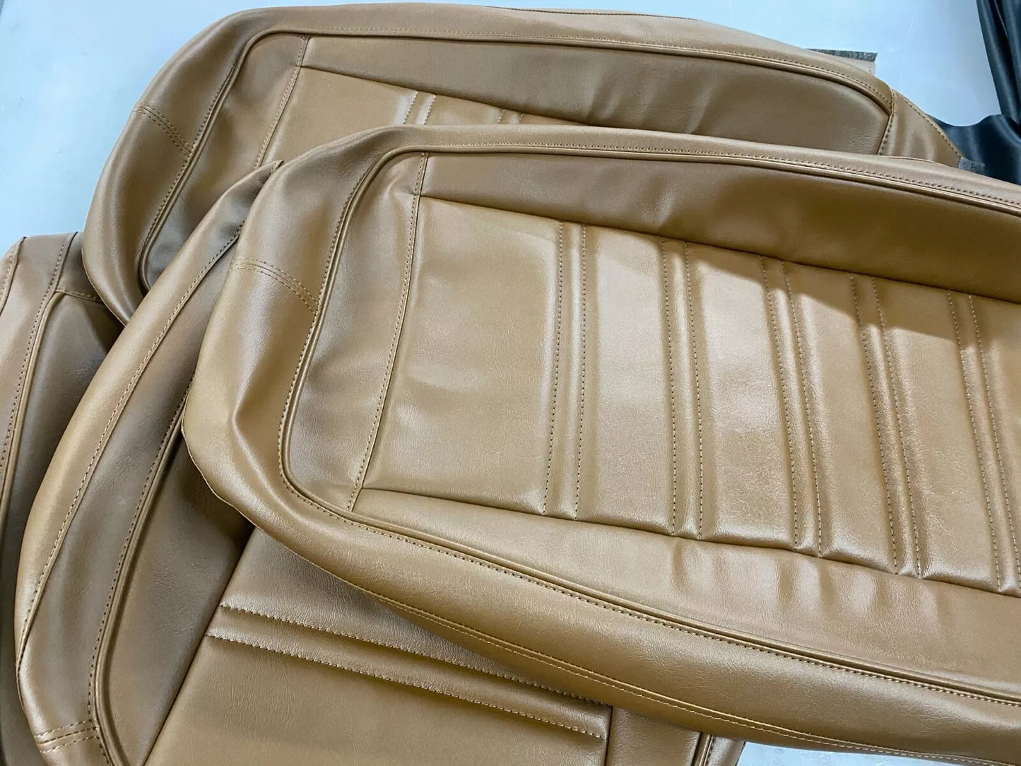 1973-1974 CORVETTE C3 SEATS COVER FULL SET(Med Saddle)