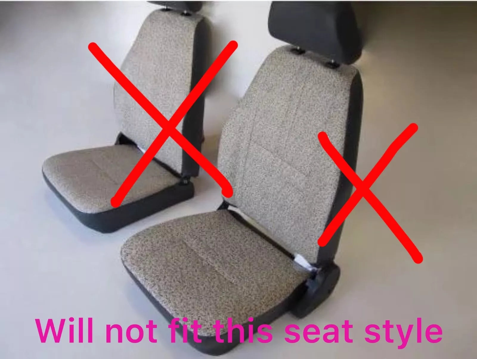 1986-1995 Suzuki Samurai Front/Rear upholstery seat covers(Dk Grey and LT grey)