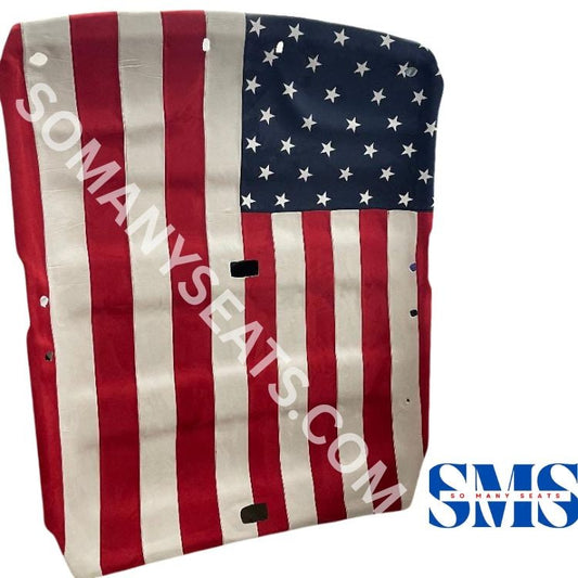Suede American Flag Headliner 60" Wide