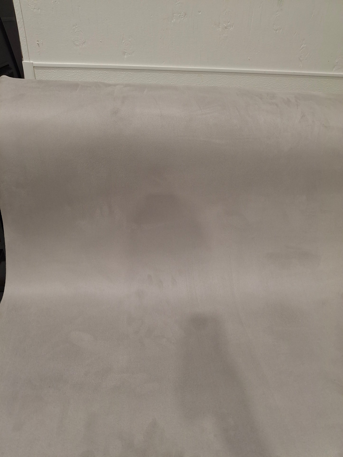 Gray Stretch Suede Headliner Foam Back Material 60" wide