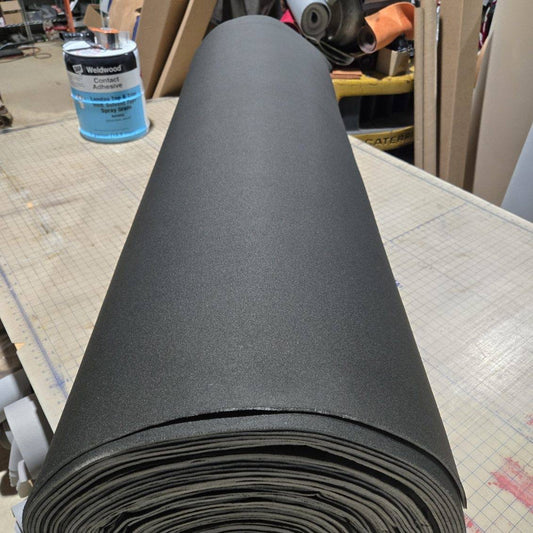 Black Headliner Fabric with Foam Backing Flat Knit Sold By The Yard 60" wide