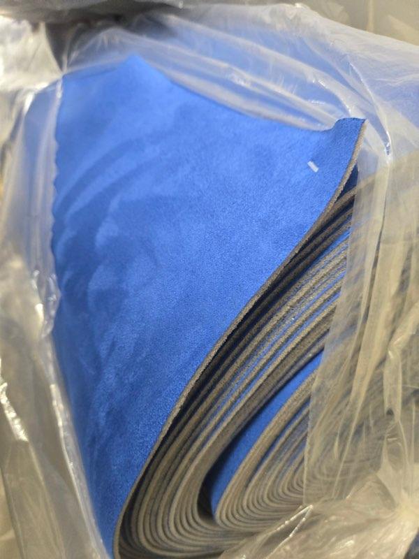 Blue Stretch Suede Foam Back Headliner Fabric 60" wide