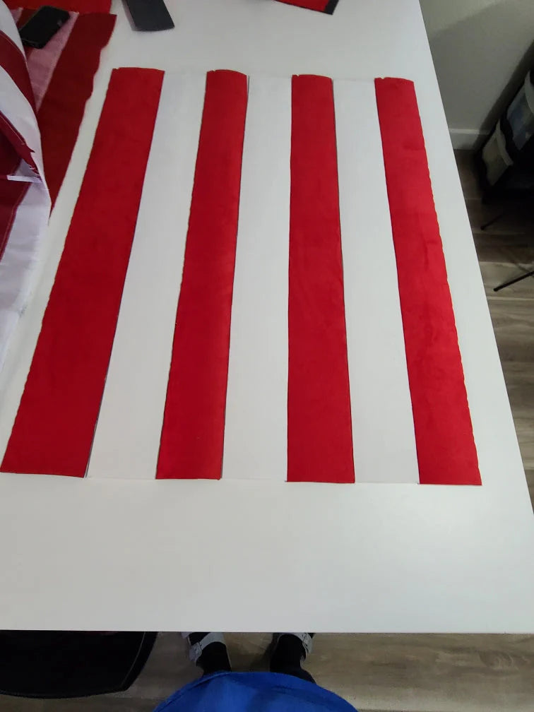Charcoal American Flag Suede Headliner Fabric – Custom Foam Backed (60” Wide) | Made in USA