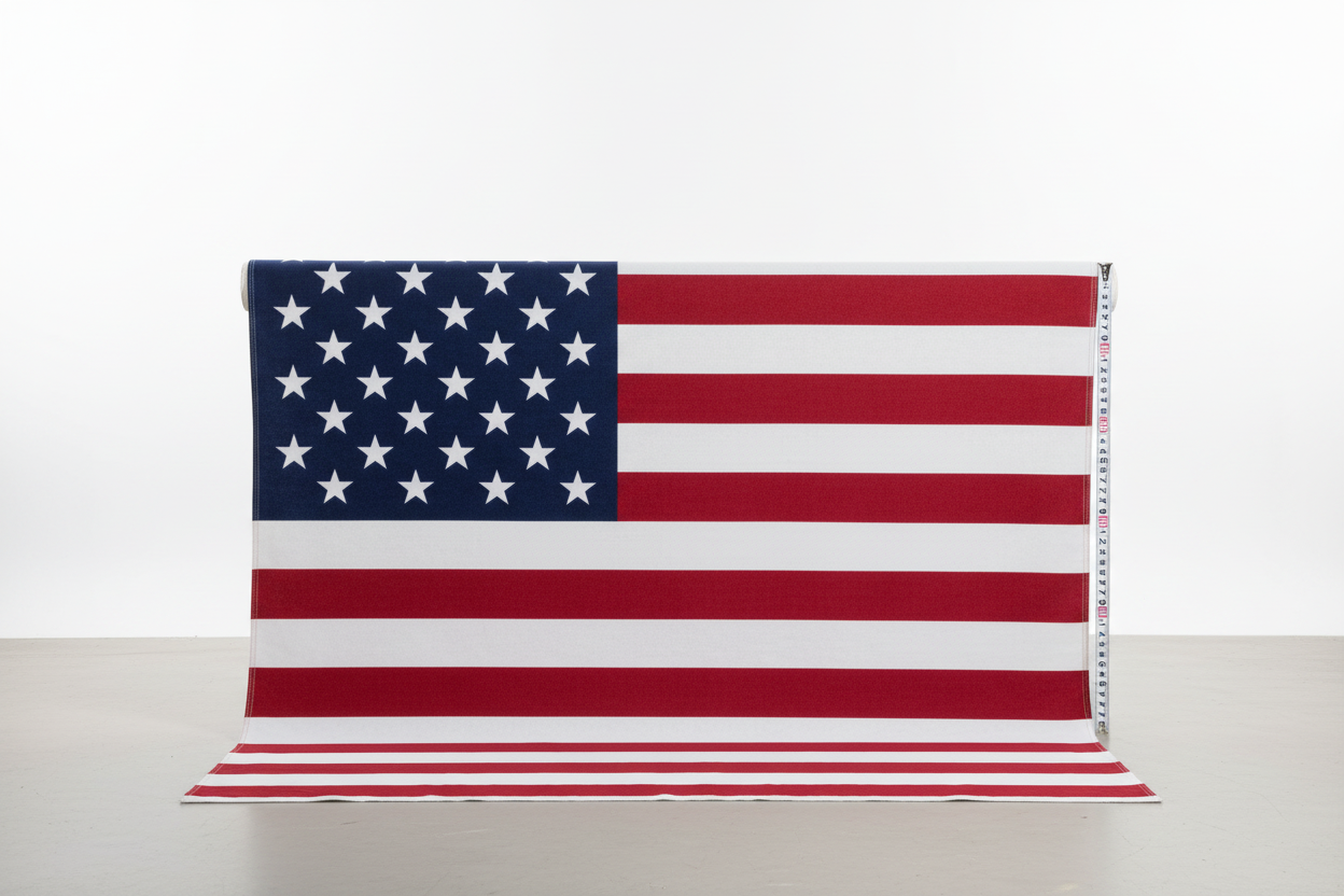 American Flag Suede Headliner 60" Wide