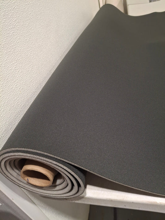 Natural Black Headliner Flat Knit Fabric with Foam Backing Sold By The Yard 60"wide
