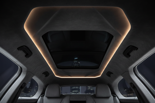 Charcoal Stretch Suede Headliner