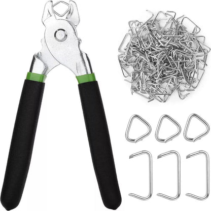 Hog Ring Pliers Kit Auto Upholstery Installation Tool