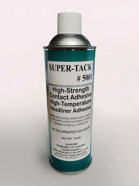 (2 CANS) SUPER TACK HIGH TEMPERATURE HEADLINER UPHOLSTERY SUPER-TACK SPRAY GLUE ADHESIVE FABRIC & FOAM