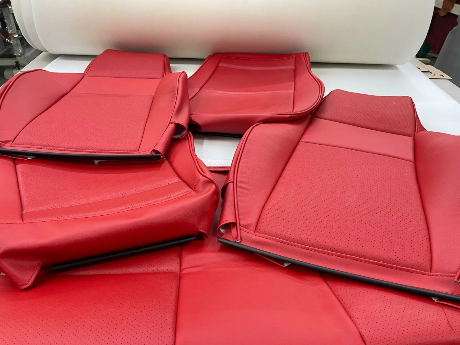 1989-1998 Geo tracker Seat upholstery covers kit (BT RED Front and Rear set)