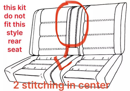 1987-1993 BMW E30 318i convertible sport seat upholstery kit(Front and Rear)