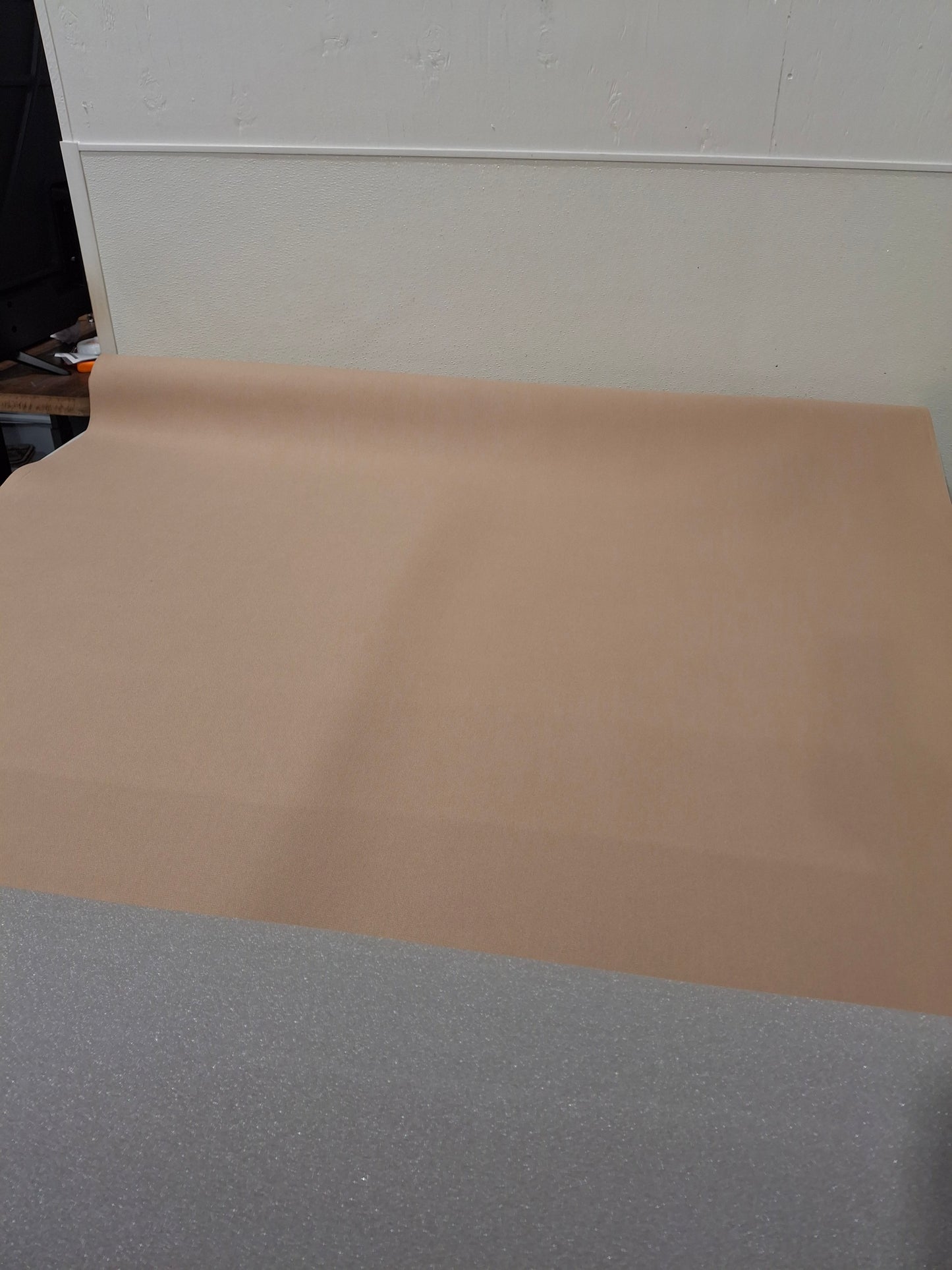 Dark Beige Headliner Fabric with Foam Backing Sold By The Yard 60"wide